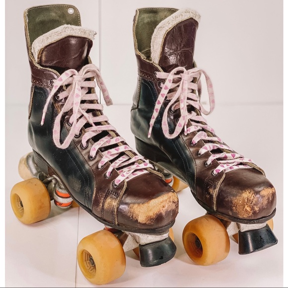 Vintage Shoes Rare Vntg 7s Riedell Classic Leather Skates Zinger